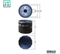 MAHLE OC 727 Oil Filter