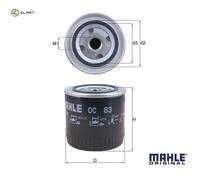 OIL FILTER OC 83 FOR DS9.01/05/06/08 DSC9.08/02/07/10 8.5L DSC11.21/22 11.0L