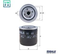 MAHLE ORIGINAL OC 83 Oil filter