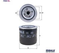 MAHLE OC 83 Oil filter