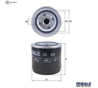 MAHLE ORIGINAL OC 83 Oil filter
