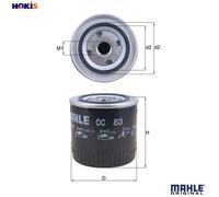 OIL FILTER OC 83 FOR DS9.01/05/06/08 DSC9.08/02/07/10 8.5L DSC11.21/22 11.0L