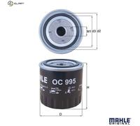 Oil Filter OC995 Mahle 1520800Q0N 1520800Q0M 8200552603 1651000KA1 8200893554