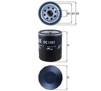 Oil Filter OC1397 Mahle 55242758 9809532380 SU001A4322 72427605 Quality New