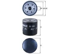 MAHLE OC 232 Oil Filter