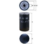 Oil Filter OC38 Mahle 7984716 4910594M1 7701028406 AHM2094 AKU1033 77641509 New