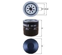 Oil Filter OC383 Mahle 4126435 4158728 4160703 4199523 4286050 76661201 Quality