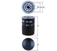 Oil Filter fits MASERATI INDY 4.2 69 to 74 1073051 Mahle ML66523 Quality New