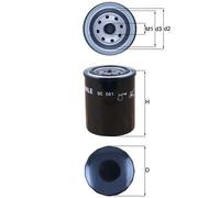 Oil Filter OC581 Mahle 97309927 8973099270