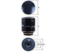 Oil Filter OC593/3 Mahle 03C115561D 03C115561E 03C115561H