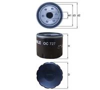 Oil Filter OC727 Mahle 0000046337528 46337528 15200AW300 1520800Q0D 1520800Q0G