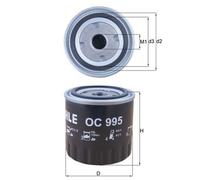Oil Filter OC995 Mahle 1520800Q0M 1520800Q0N 8200552603 8200893554 8201059775