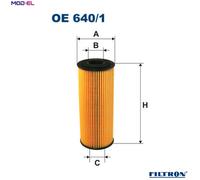 OIL FILTER OE 640/1 FOR SKODA OCTAVIA/Combi/Van SUPERB VW NEW/BEETLE PANEL/II