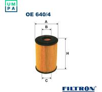 OIL FILTER OE 640/4 FOR MERCEDES-BENZ A-CLASSVANEO M 166.995 2.1L M166 1.6L 4cyl
