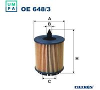 OIL FILTER OE 648/3 FOR CADILLAC ALFA ROMEO VAUXHALL ASTRA/Mk/VI INSIGNIA 2.0L