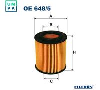 Filtron Oil Filter, Car Compatible, Kartusche Material, OIL_FILTER Type, Replacement Part