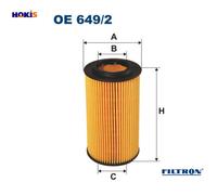 OIL FILTER OE 649/2 FOR LAND ROVER MG BMW 3/E46/Compact/5/E9 204D3/M 47 M47D20