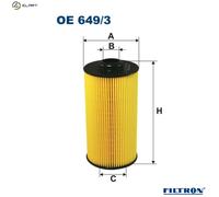 OIL FILTER OE 649/3 FOR MORGAN AERO/8/Convertible LAND ROVER RANGE/III/SUV/Mk