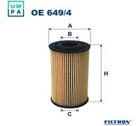 OIL FILTER OE 649/4 FOR BERTONE BMW 3/E46/Convertible/E6/5/Compact/Z/Roadster
