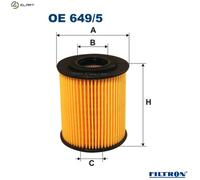 Filtron Oil Filter OE 649/5 - Fits BMW 3(E46),5(E39),7(E38),X5(E53), Land Rover, Opel, Alpina
