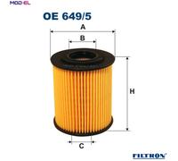 Filtron Oil Filter OE 649/5 - Fits BMW 3(E46),5(E39),7(E38),X5(E53), Land Rover, Opel, Alpina