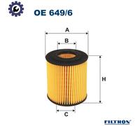 OIL FILTER OE 649/6 FOR BMW N46B20C/BD/CB 2.0L 4cyl 3 E90