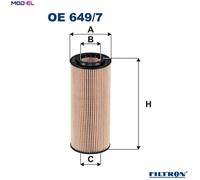 OIL FILTER OE 649/7 FOR ALPINA BMW 1/E87/3/E9/5/E6 X3/SAV/E83 M47 D20 2.0L D3