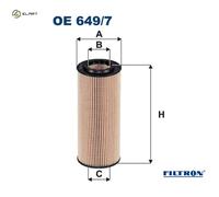 OIL FILTER OE 649/7 FOR ALPINA BMW 1/E87/3/E9/5/E6 X3/SAV/E83 M47 D20 2.0L D3