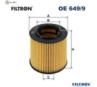 OIL FILTER OE 649/9 FOR ALPINA BMW N54B30A/B30B N55B30A 3.0L 6cyl B3 2.5L 6cyl