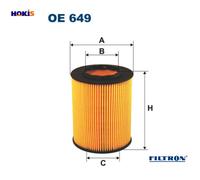 OIL FILTER OE 649 FOR WIESMANN ALPINA BMW 3/E46/5/E9/Convertible/Z/Roadster/E6