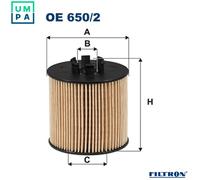 OIL FILTER OE 650/2 FOR SKODA SUPERB/II OCTAVIA/Combi LAURA ROOMSTER FABIA VW