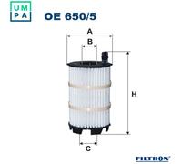 2x ✅Fits FILTRON OE 650/5 Oil filter OE 650/5 Oil filter fits: AUDI ⭐UK Seller⭐