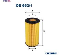 OIL FILTER OE 662/1 FOR FORD AUSTRALIA VOLVO V50 V60 C30 V40/Hatchback S80/II