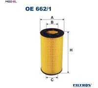 FILTRON OE 662/1 Oil filter
