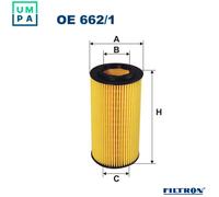 FILTRON OE 662/1 Oil filter