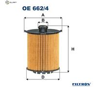 OIL FILTER OE 662/4 FOR VOLVO V60/II XC90/SUV S90/ESPORTIVO XC60 V90/CROSS 2.0L