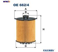 OIL FILTER OE 662/4 FOR VOLVO V60/II XC90/SUV S90/ESPORTIVO XC60 V90/CROSS 2.0L