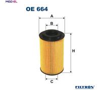 Filtron Oil Filter OE 664 - Fits Porsche 911 (996/997) Targa, Cayman, Boxster, Cayenne