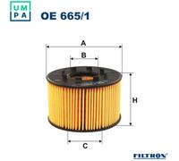 FILTRON OE 665/1 Oil filter