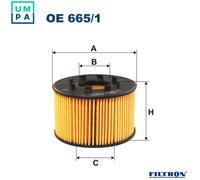 FILTRON OE 665/1 Oil filter