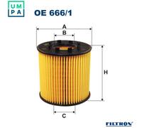 FILTRON OE 666/1 Oil filter