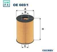 FILTRON OE 669/1 Oil filter