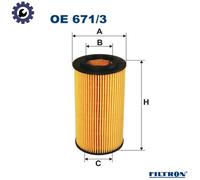 OIL FILTER OE 671/3 FOR SKODA LAURA/II OCTAVIA/Combi VW CC/SCIROO/PASSAT/SEDAN