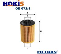 FILTRON OE 672/1 Oil filter