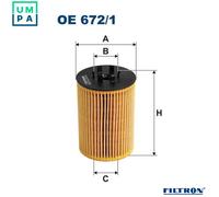 FILTRON OE 672/1 Oil filter