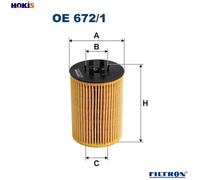 FILTRON OE 672/1 Oil filter