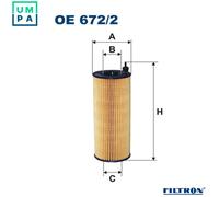 FILTRON OE 672/2 Oil filter