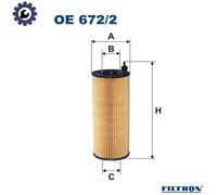 OIL FILTER OE 672/2 FOR BMW N47D20D/B 2.0L 4cyl 1 E87