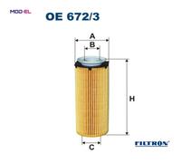 FILTRON OE 672/3 Oil filter