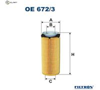 FILTRON OE 672/3 Oil Filter for BMW